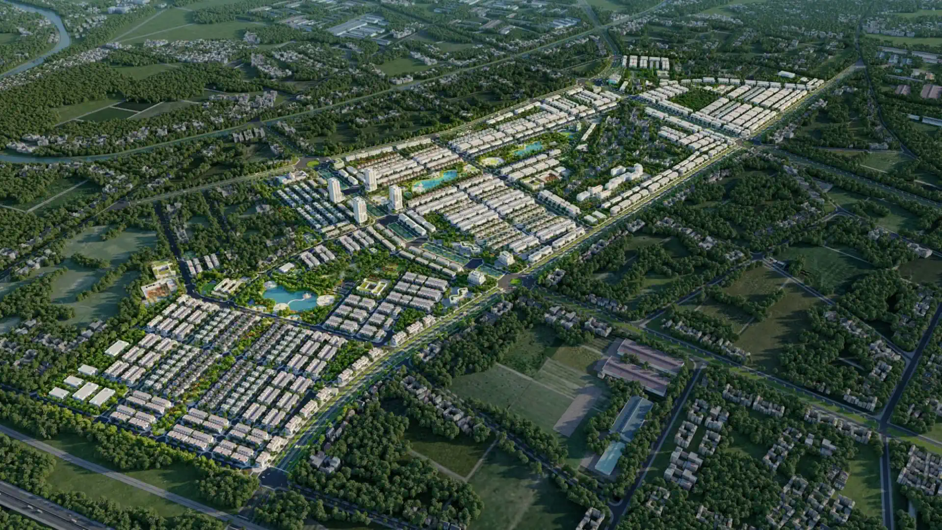 Phối cảnh ngày dự án Đồng Văn Central Park