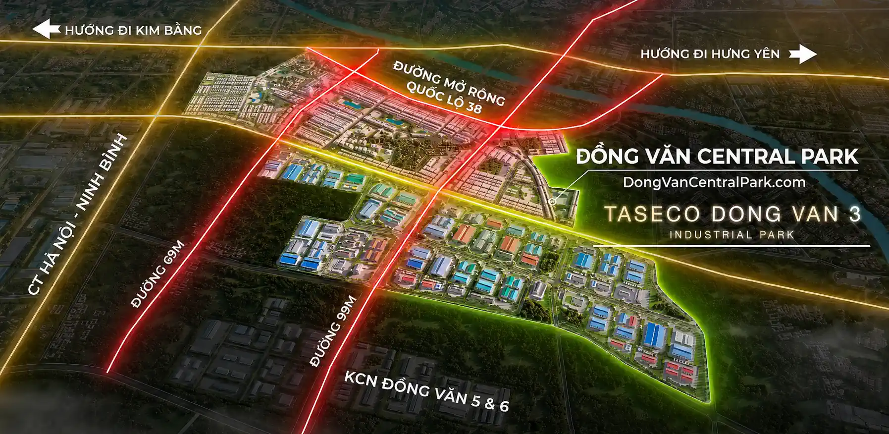 Vị trí Đồng Văn Central Park